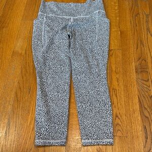 Athleta Black and White Patterned Leggings